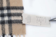 Burberry Pre-Owned Check Cashmere Beige Scarf