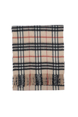 Burberry Pre-Owned Check Cashmere Beige Scarf