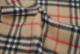Classic Check Cashmere Beige Scarf