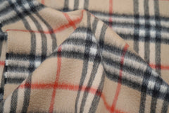 Burberry Pre-Owned Check Cashmere Beige Scarf