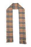 Classic Check Lambswool Beige Scarf