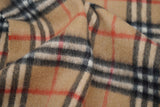 Classic Check Cashmere Beige Scarf