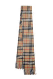 Classic Check Cashmere Beige Scarf