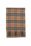 Classic Check Lambswool Beige Scarf