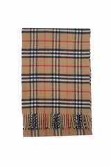 Burberry Pre-Owned Check Lambswool Beige Scarf