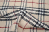 Classic Check Lambswool Beige Scarf