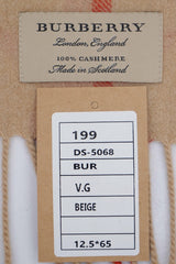 Burberry Pre-Owned Check Stars Print Cashmere Beige Scarf