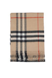 Classic Check Cashmere Beige Scarf
