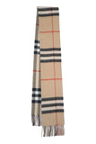 Classic Check Cashmere Beige Scarf