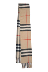 Burberry Pre-Owned Check Cashmere Beige Scarf