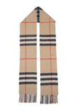 Classic Check Cashmere Beige Scarf