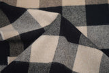 Classic Check Cashmere/Wool Beige Scarf