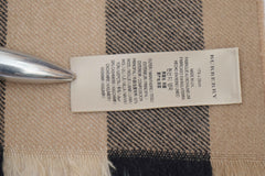 Burberry Pre-Owned Check Cashmere/Lambswool Beige Scarf