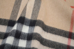 Burberry Pre-Owned Check Cashmere Beige Scarf