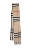Classic Check Cashmere Beige Scarf
