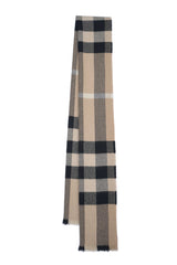 Burberry Pre-Owned Check Cashmere Beige Scarf