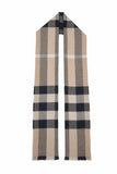 Classic Check Cashmere Beige Scarf