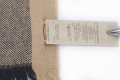 Burberry Pre-Owned Check Cashmere Beige Scarf