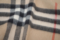 Burberry Pre-Owned Check Cashmere Beige Scarf