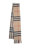 Classic Check Cashmere Beige Scarf