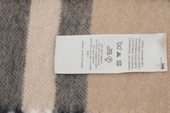 Burberry Pre-Owned Check Cashmere Beige Scarf