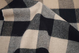 Classic Check Cashmere/Lambswool Beige Scarf