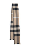 Classic Check Cashmere/Lambswool Beige Scarf