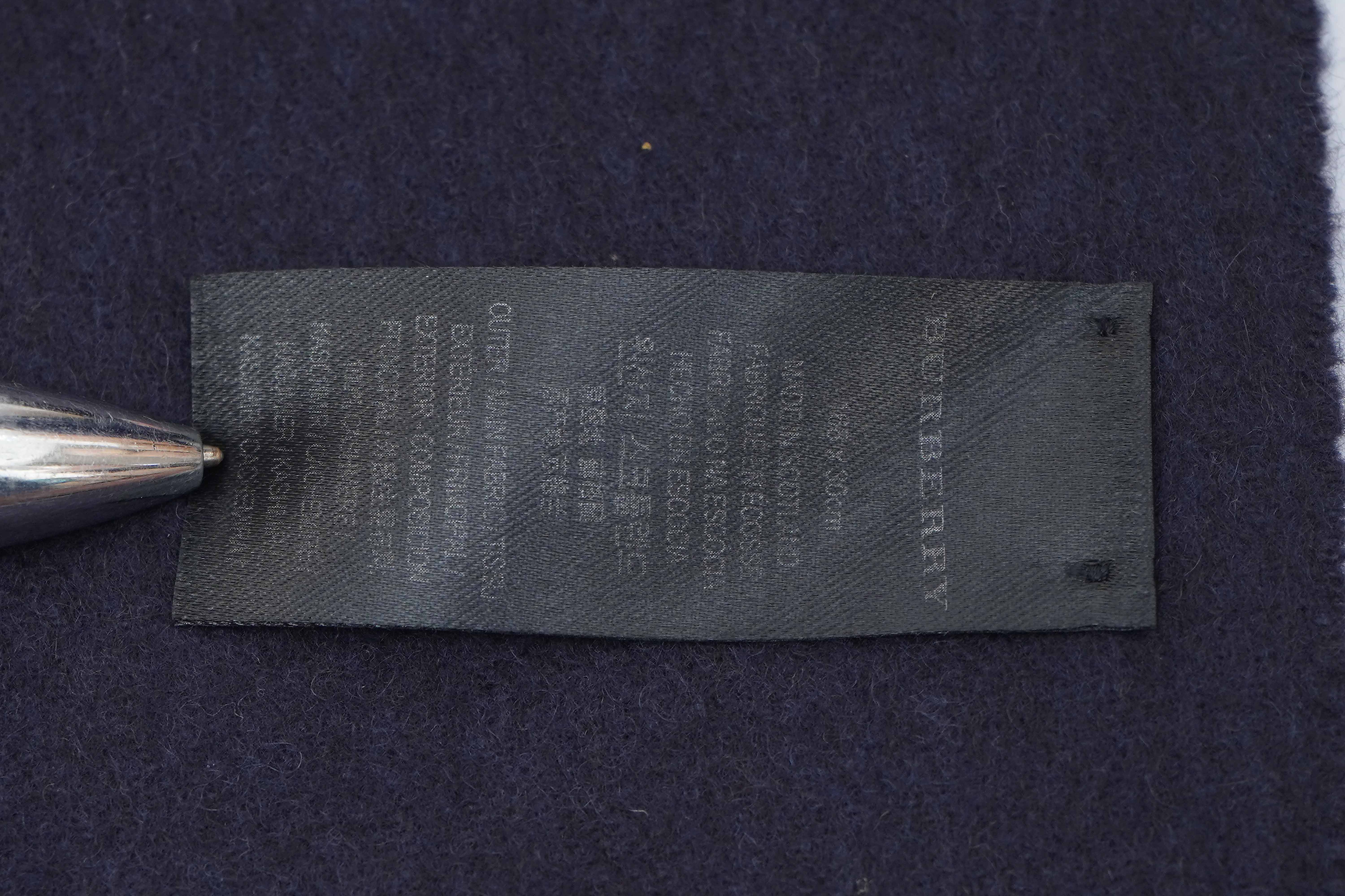 Logo Cashmere Blue Scarf