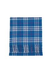 Burberry Pre-Owned Check Cashmere Blue Scarf