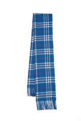 Burberry Pre-Owned Check Cashmere Blue Scarf