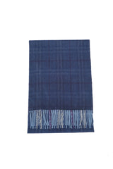 Burberry Pre-Owned Check Cashmere Blue Scarf
