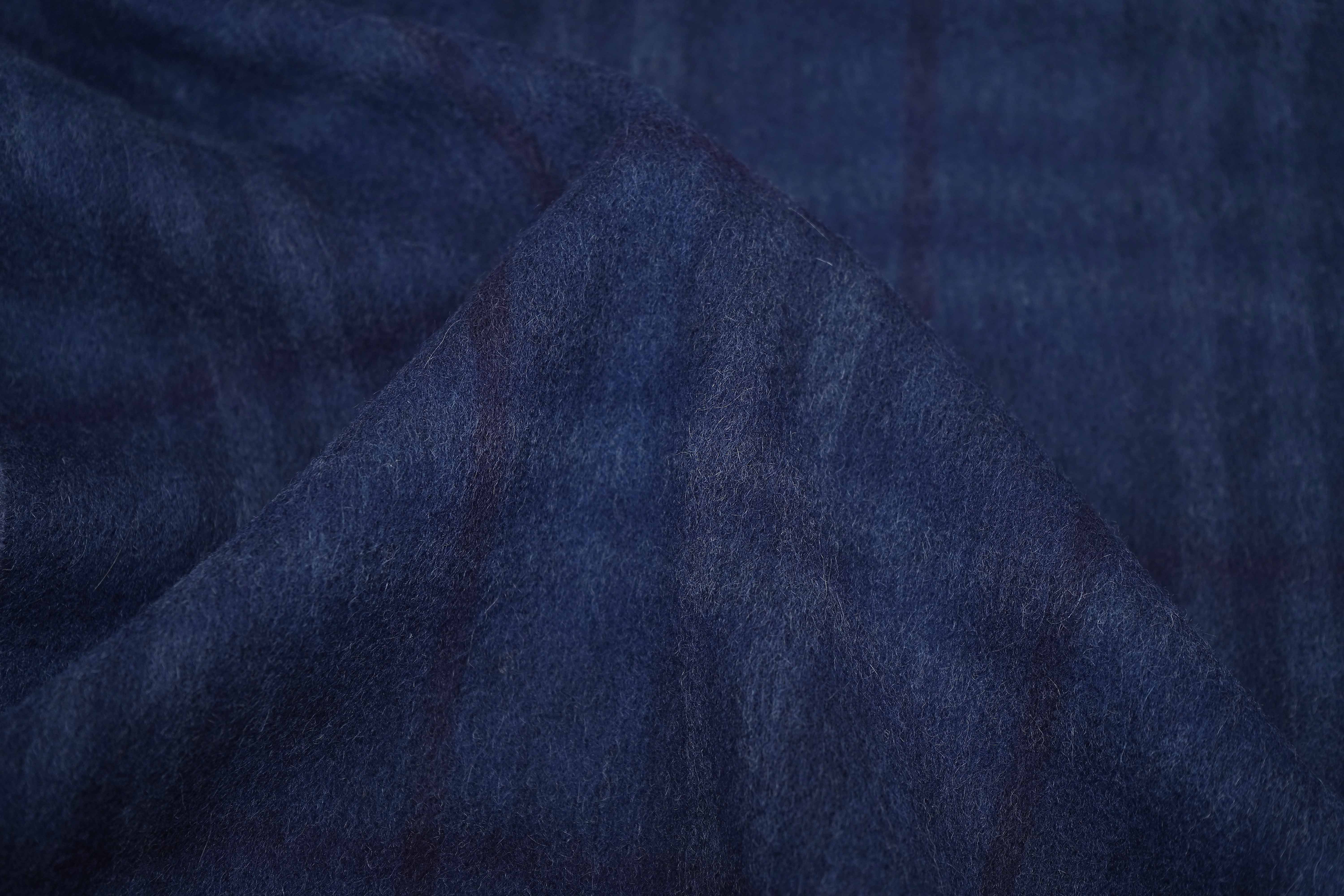 Classic Check Cashmere Blue Scarf