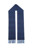 Classic Check Cashmere Blue Scarf
