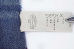 Burberry Pre-Owned Check Cashmere Blue Scarf