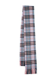 Classic Check Cashmere Sky Blue Scarf