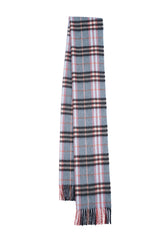 Burberry Pre-Owned Check Cashmere Sky Blue Scarf