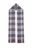 Classic Check Cashmere Sky Blue Scarf