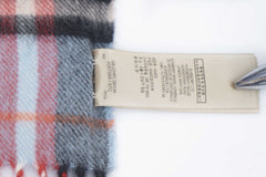 Burberry Pre-Owned Check Cashmere Sky Blue Scarf