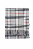 Classic Check Cashmere Grey Scarf