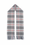 Classic Check Cashmere Grey Scarf