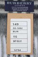Burberry Pre-Owned Check Cashmere Grey Scarf