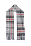 Classic Check Cashmere Grey Scarf