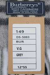 Burberry Pre-Owned Check Cashmere Grey Scarf