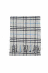 Burberry Pre-Owned Check Cashmere Light Grey Scarf