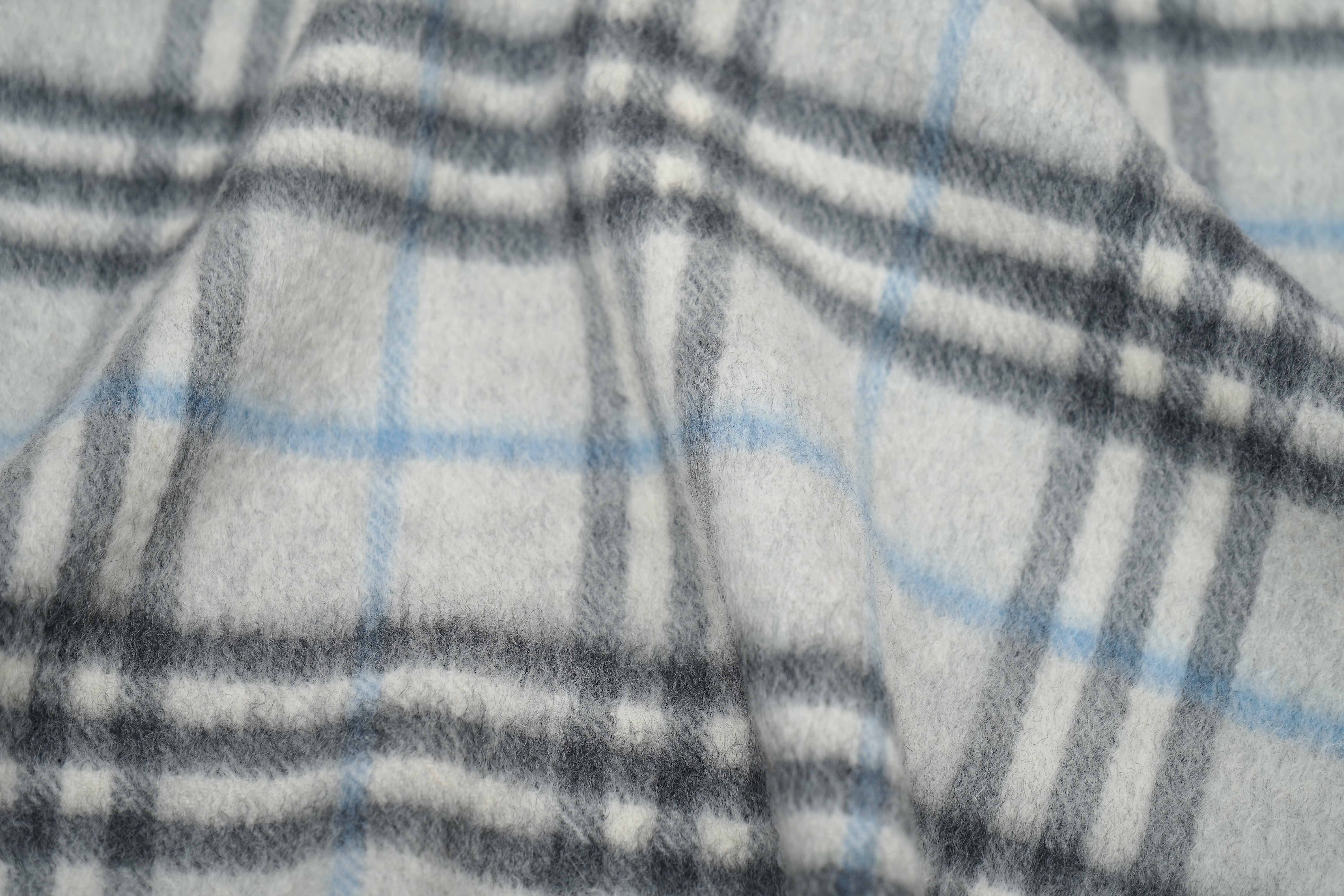 Classic Check Cashmere Grey Scarf
