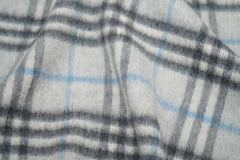Burberry Pre-Owned Check Cashmere Light Grey Scarf
