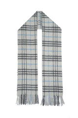 Burberry Pre-Owned Check Cashmere Light Grey Scarf