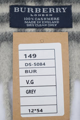 Burberry Pre-Owned Check Cashmere Light Grey Scarf
