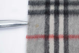 Classic Check Cashmere Gray Scarf