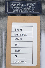 Burberry Pre-Owned Check Cashmere Gray Scarf